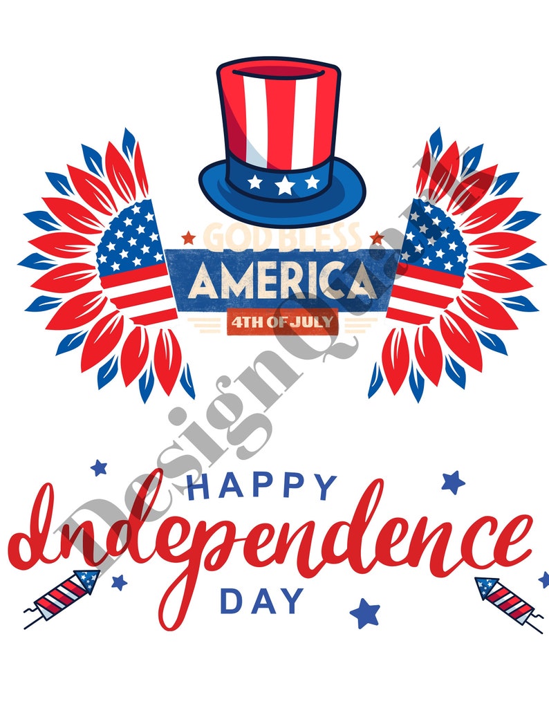 fourth of july flag file