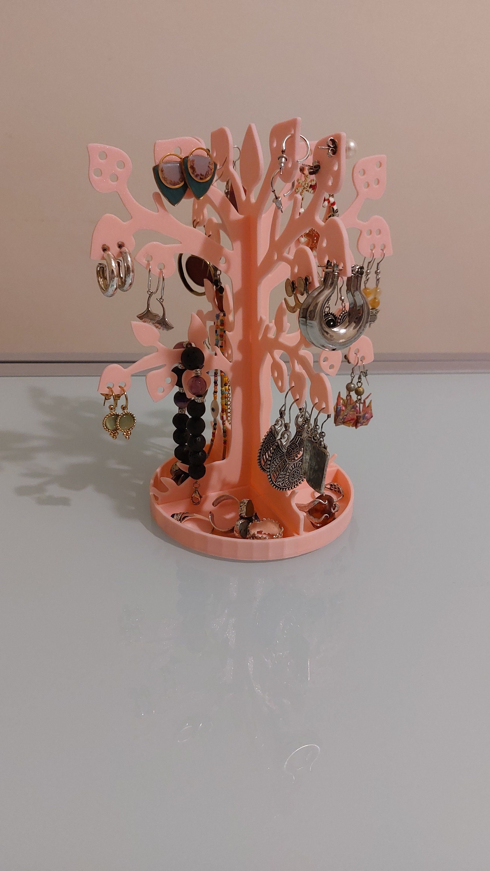 Albero Portagioie 001 STL - Progetto per Stampa 3D - Organizer di Orecchini, Anelli e Braccialetti - Italia