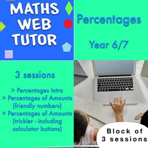 Percentages, Including in Reverse & Intro to Decimal Multipliers Years 6/7 Approx. 3 sessions