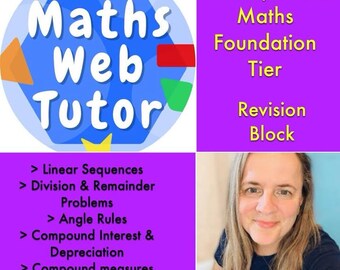Foundation IGCSE/GCSE Maths Revision Lessons (Six Lessons) Handouts & Slide Access Included
