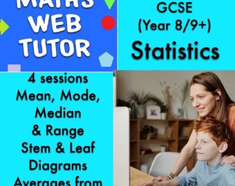 PRE / Early GCSE Maths (Grade 2-4) Statistics: Mean, Mode, Median and Range, Stem and Leaf Diagrams and Averages from Tables