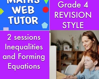 GCSE Inequalities and Forming Equations (2 Sessions) (Grade 4 Content Revision Style) Recorded Video Maths Course