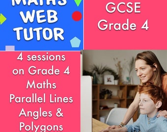 GCSE Grade 4 Maths Angles in Parallel Lines and Polygons, and Pythagoras! (4 sessions)