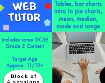 Statistics Target Year 7 Block (Upper KS2/KS3 up) Recorded Video Maths Course