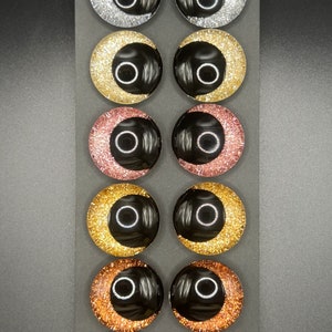 Pack of 6 Safety Eyes kawaii Hand-painted Color-shifting for Amigurumi,  Taxidermy, Beanie Boos, Plushies, Stuffed Toys 