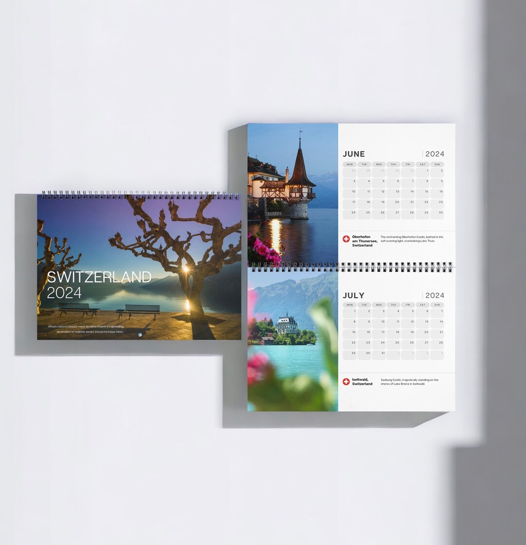Swiss Calendar 2024 - Etsy