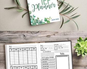 IEP Planner Special Education Teacher Goal Tracker Calendar Dates