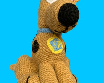 Crocheted Great Dane plush