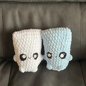 Large crocheted Water and Air sprite plush