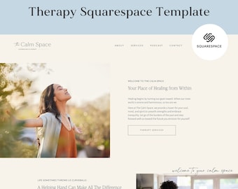 セラピスト向けSquarespaceウェブサイトテンプレート：メンタルヘルス＆ウェルネス（7.1）