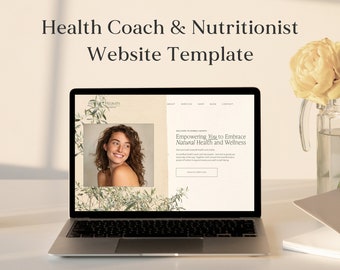 Modello di sito web per health coach / Design per il benessere su Squarespace 7.1