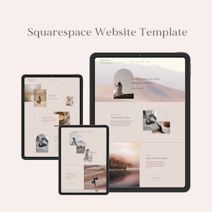 Squarespace Website Template for Spiritual Life Coaches - Squarespace 7.1 - Life Coaching & Business Coach Website Template