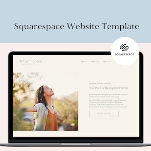 Therapy Squarespace Website Template for Therapist, Counselor, Mental Health, Psychologists  - Squarespace 7.1 - Therapist Website Template