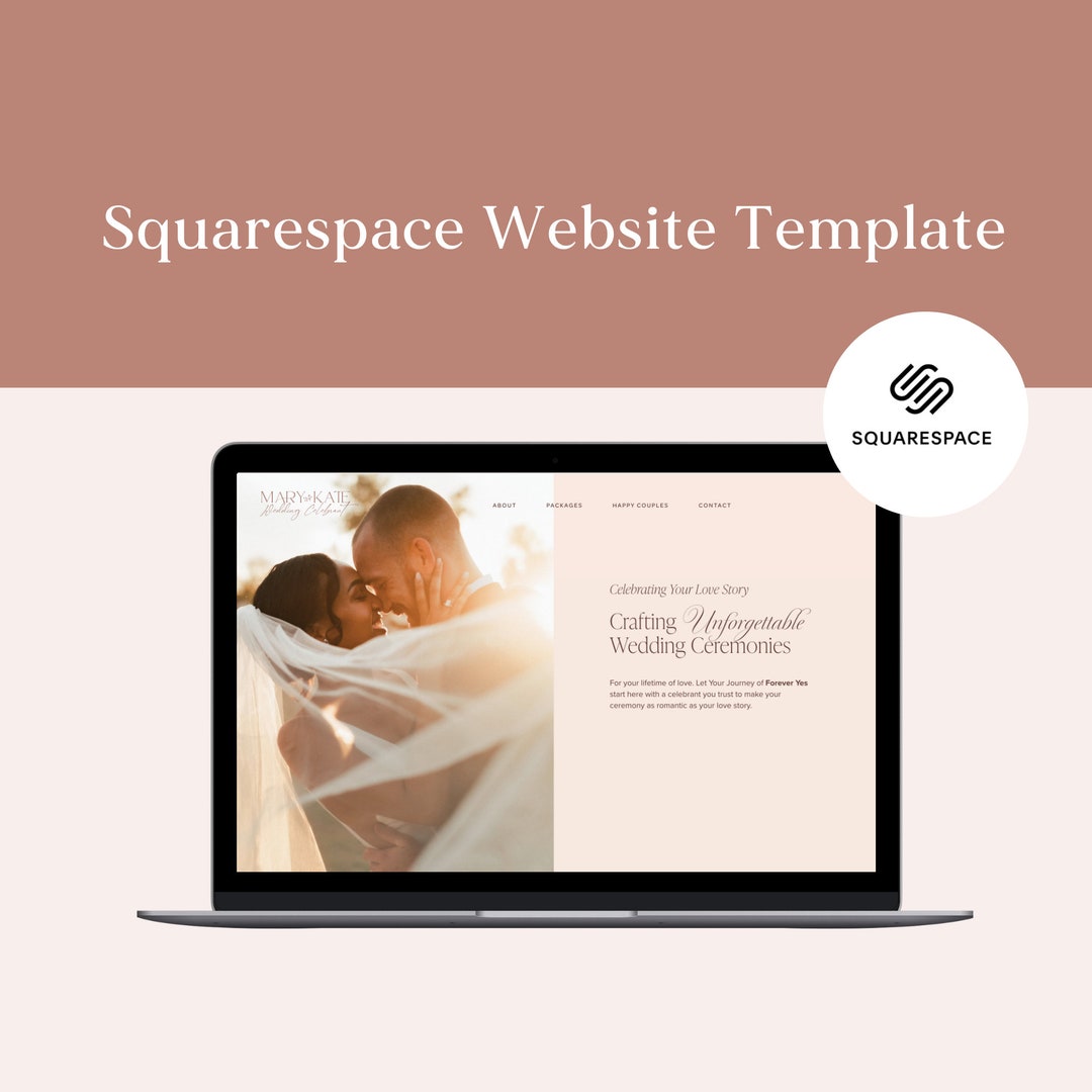 Squarespace Website Template for Wedding Planner and Marriage ...