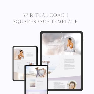 Squarespace 7.1 Website Template: Spiritual Coach, Tarot, Astrologer