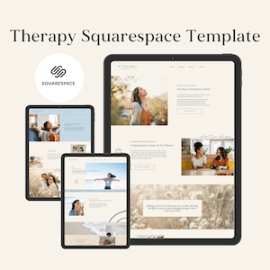 Therapy Squarespace Website Template for Therapist, Counselor, Mental Health, Psychologists  - Squarespace 7.1 - Therapist Website Template
