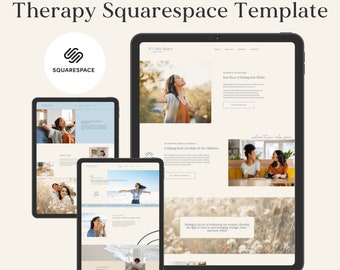 セラピスト向けSquarespaceウェブサイトテンプレート：メンタルヘルス＆ウェルネス（7.1）