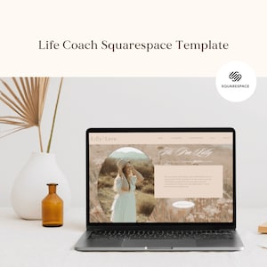 Squarespace Website Template for Spiritual Life Coaches - Squarespace 7.1 - Life Coaching & Business Coach Website Template