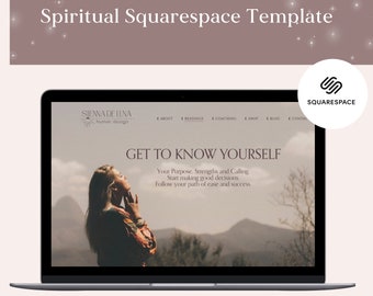 Spiritual Squarespace 7.1 Website Template: Human Design Coach