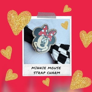 Gold Glitter Minnie Mouse Strap Charm, Stoney Clover Lane Charm, Lululemon Strap Charm, Disney Fan