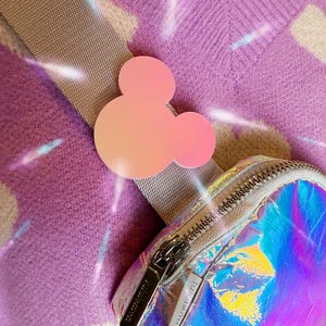 Pink Iridescent Mickey Strap Charm, Stoney Clover Lane Charm, Lululemon Strap Charm, Disney Fan