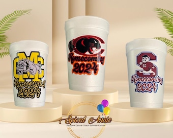 Custom Foam Cups, Personalized Cups, Custom Styrofoam Cups, Custom Party Cups