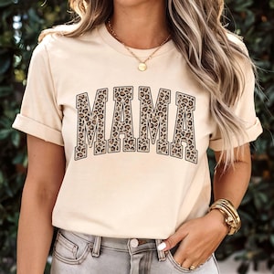 Leopard Mama Shirt, Mothers Day Gift, Mom Shirt, Retro Mama Shirt, Gift For Mom, Mama Shirt, Leopard Mama Shirt,New Mom Gift,Cheetah Mom Tee