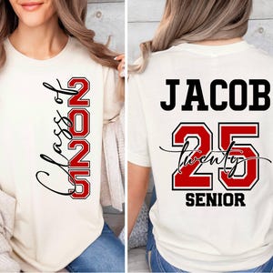 Personalized Senior Class of 2025 Shirt, Senior 2025 Shirt, Graduation Shirt, Graduation gift, Group 2025 Grad Tees,High School Graduate Tee