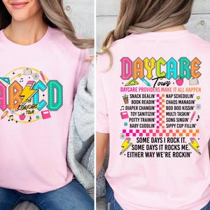 Daycare Teacher Shirt, Retro Daycare Tour Shirt, Childcare Provider Shirt,Daycare Worker Gift,Teacher Appreciation Gift,Kindergarten Teacher