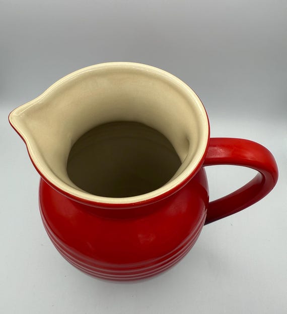 Le Creuset Cherry Red Pitchers With Ombre Finish– Choose Size: 0.7