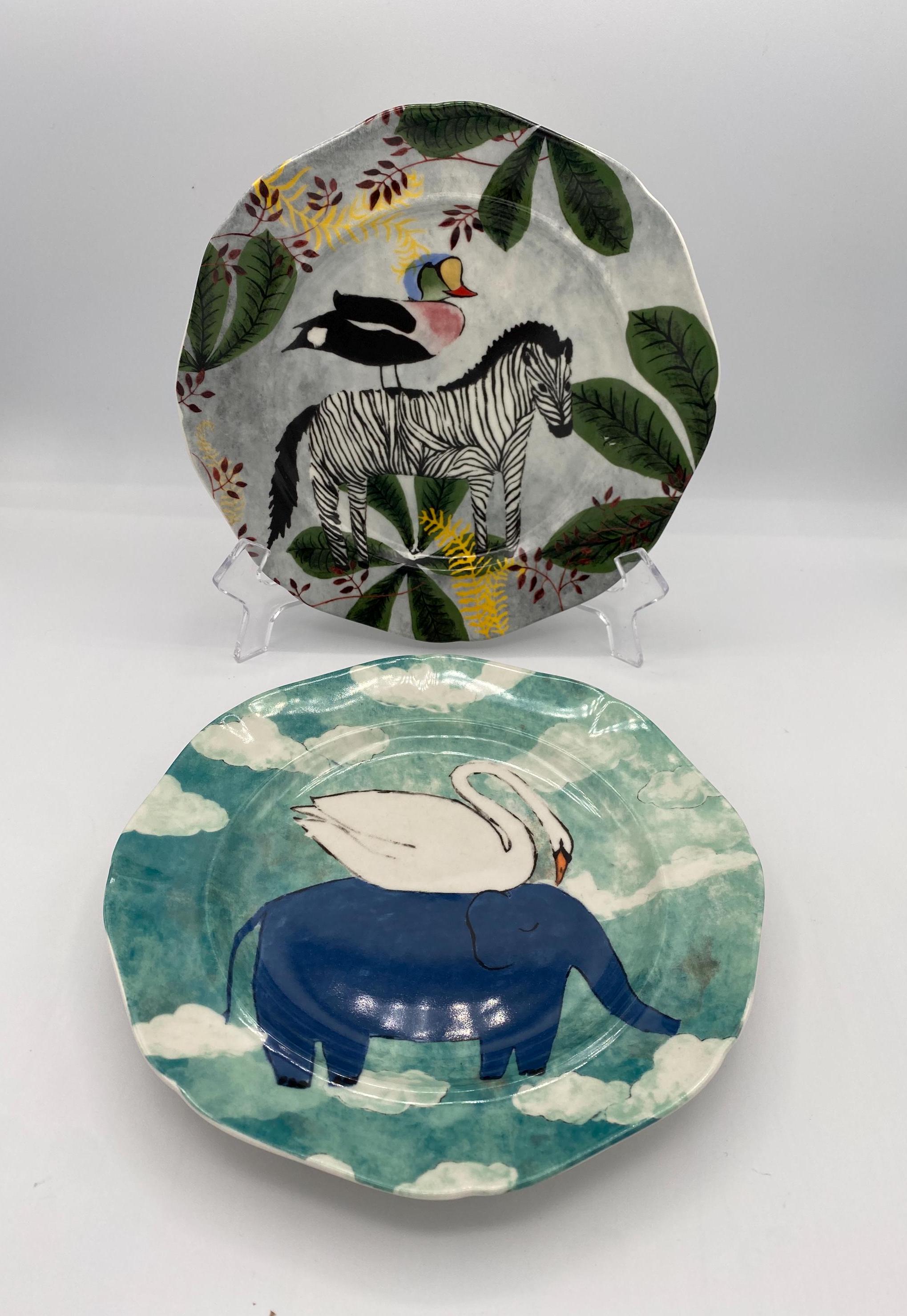 Anthropologie Swans Plate