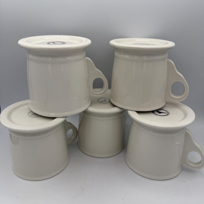 Anthropologie Monogram Mug – Letters J, L, L, P, S – White Stoneware Initial Mugs image 4