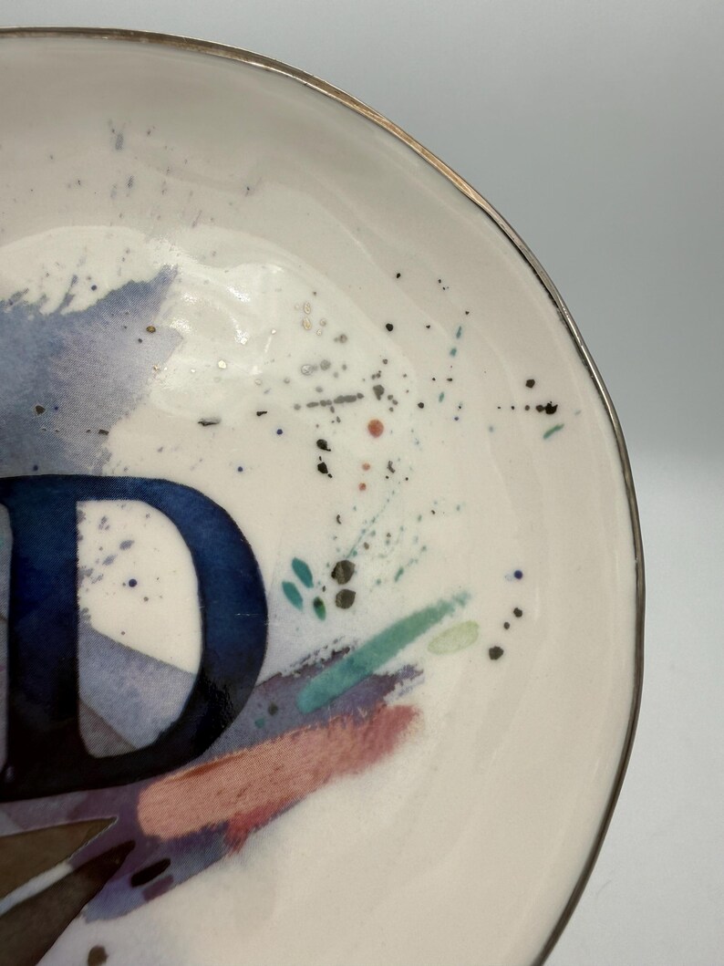 Anthropologie Artist Series Trinket Dish by Emily Jeffords – Letter D - Father's Day Gift bild 5