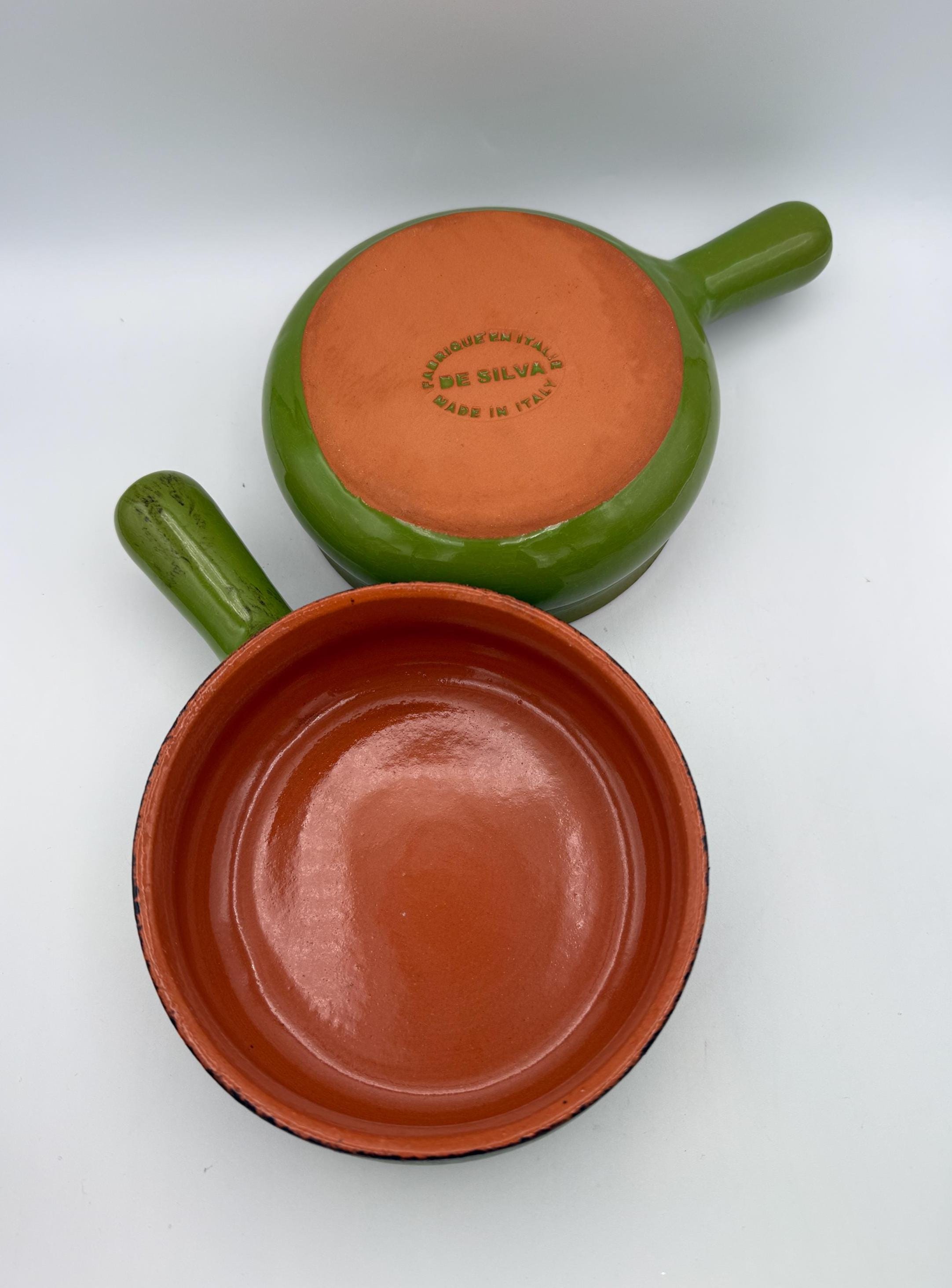 TERRE D'UMBRIA DE SILVA イタリア製耐熱陶器 2枚 - De Silva Italy