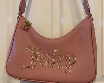 Juicy Couture Obsession Crossbody Purse– Pink Diamond Aurora Borealis Studded Bag NWOT