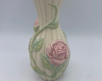 Lenox The Sentimental Rose Vase, 24K Gold Trim, Bud Vase 5.75"