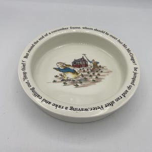 Wedgwood Peter Rabbit Bowl; Beatrix Potter Porcelain Porridge Bowl; Made in England