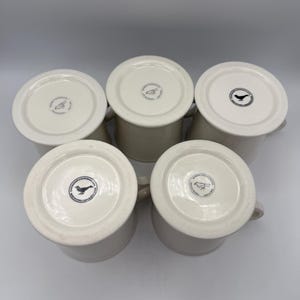 Anthropologie Monogram Mug – Letters J, L, L, P, S – White Stoneware Initial Mugs image 3