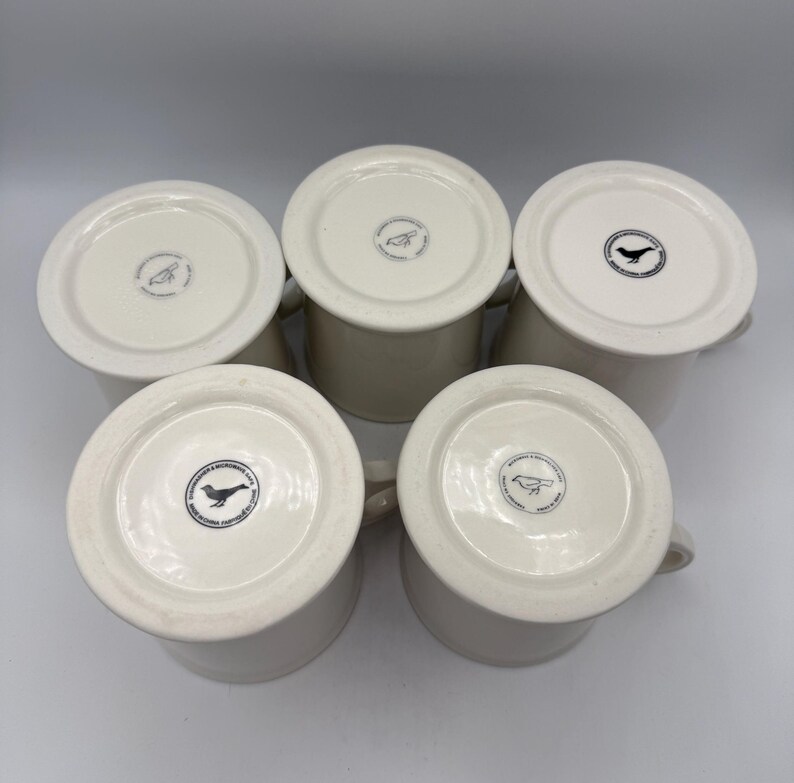 Anthropologie Monogram Mug – Letters J, L, L, P, S – White Stoneware Initial Mugs image 3