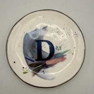 Anthropologie Artist Series Trinket Dish by Emily Jeffords – Letter D - Father's Day Gift bild 1