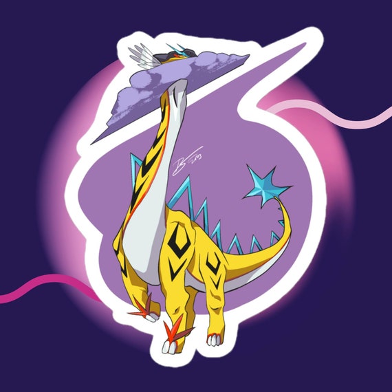 Pokemon Paradox Raikou Raging Bolt Sticker 
