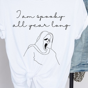 Spooky T-Shirt, Scary shirt, Halloween T-Shirt, Womens Scary Movie Shirt, Fall Shirt, Halloween Shirt,  Funny Halloween Shirt
