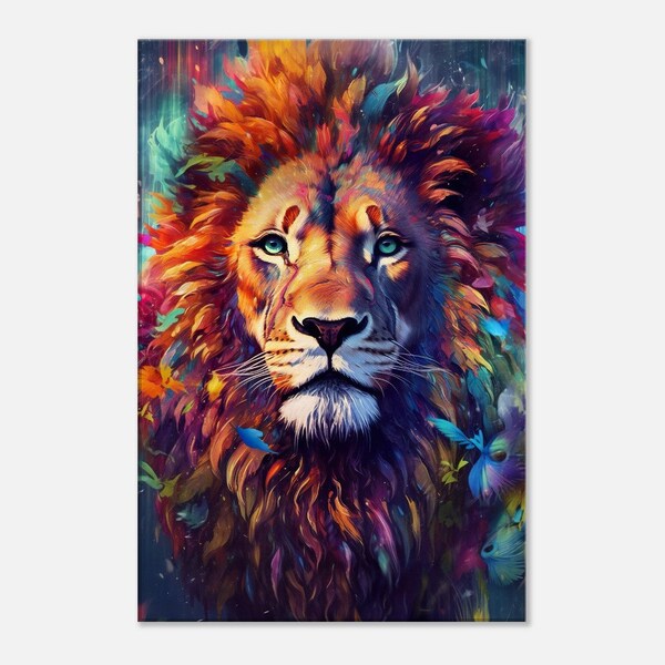 Abstract Lion Art - Etsy