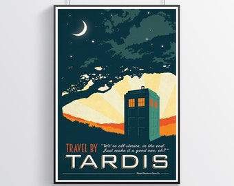 Tardis Poster | Movie Poster | Series Poster | Home Decor | Wall Decor | Famous Wall Art | Vintage Poster | Digital Poster