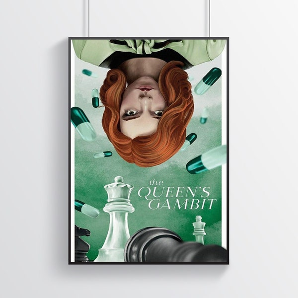 The Quen's Gambit Poster | Movie Poster | Series Poster | Home Decor | Wall Decor | Famous Wall Art | Vintage Poster