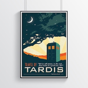 Tardis Poster | Movie Poster | Series Poster | Home Decor | Wall Decor | Famous Wall Art | Vintage Poster | Digital Poster