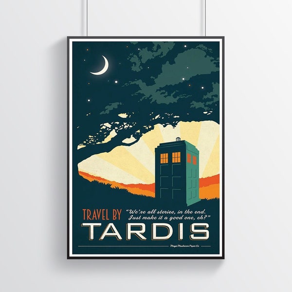 Tardis Poster | Movie Poster | Series Poster | Home Decor | Wall Decor | Famous Wall Art | Vintage Poster | Digital Poster