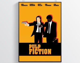 Pulp Fiction Poster / Poster di film / Home Decor / Wall Decor / Famous Wall Art / Vintage Poster / Poster digitali