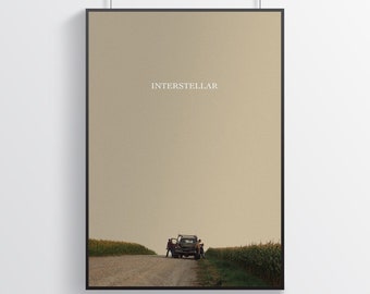 Interstellar Poster | Movie Poster | Retro Movie Poster | Home Decor | Wall Decor | Famous Wall Art | Vintage Poster