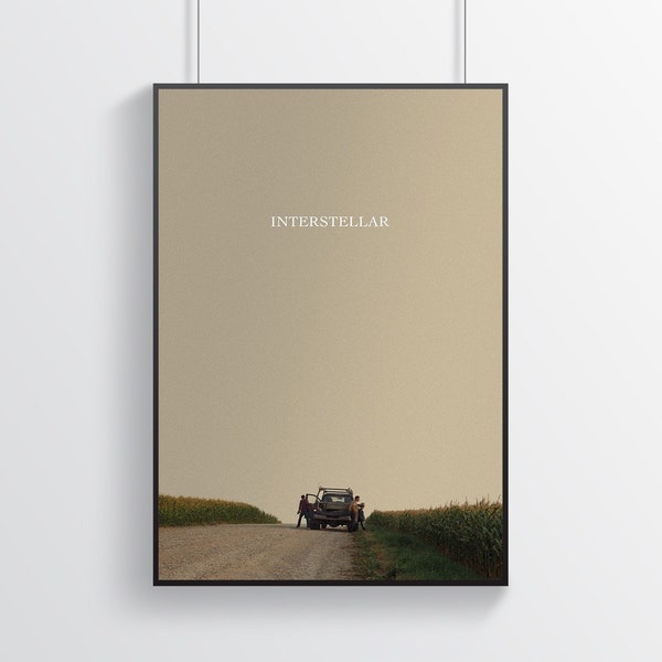 Interstellar Poster | Movie Poster | Retro Movie Poster | Home Decor | Wall Decor | Famous Wall Art | Vintage Poster